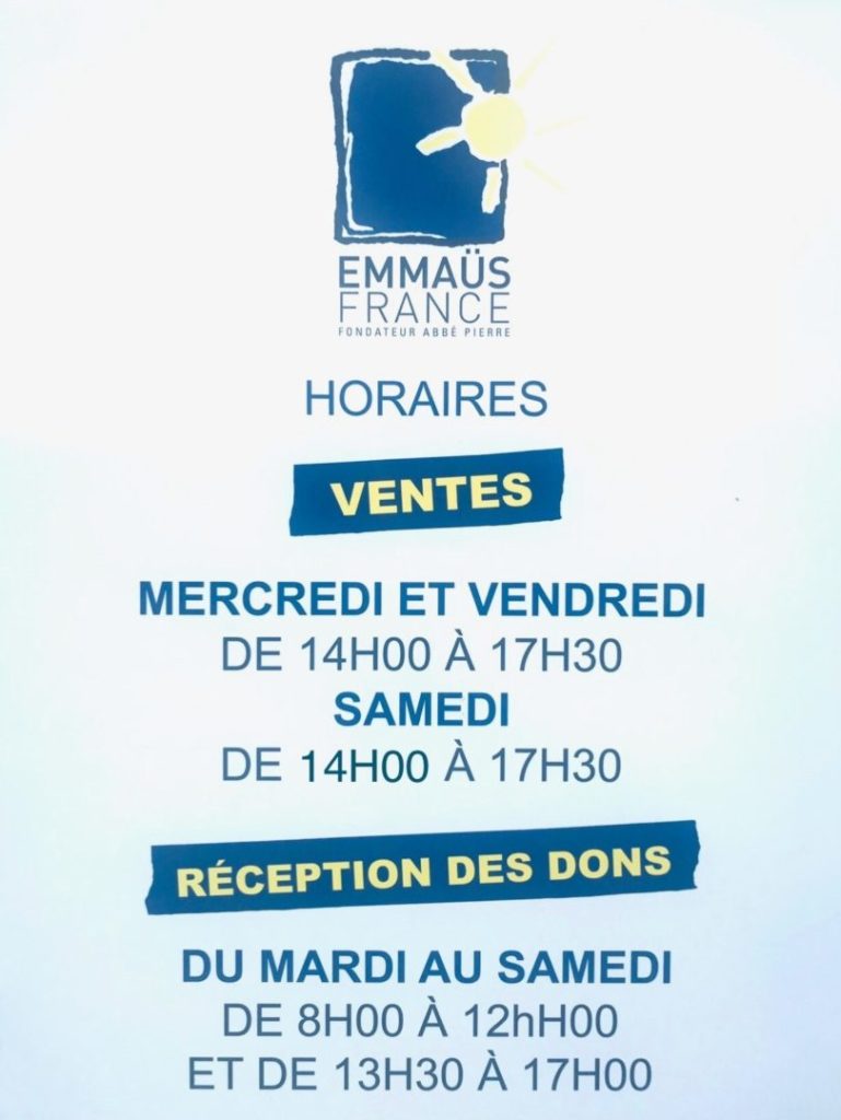 Emmaus Brest Horaire